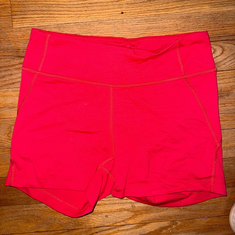 Outdoor Voices Bright Red Athletic Shorts